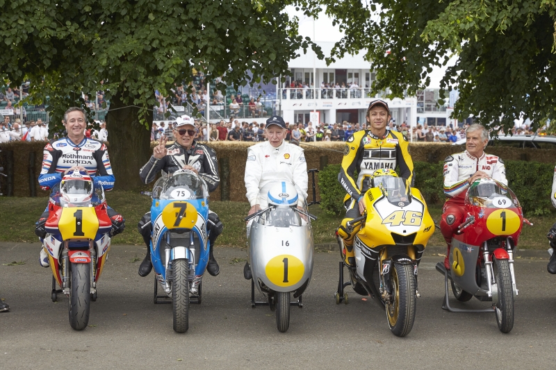Freddie Spencer,, Phil Read,, John Surtees,, Valentino Rossi , Giacomo Agostini
